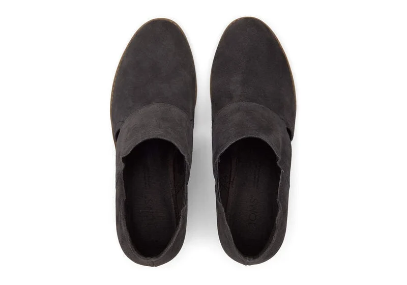 TOMS Kallie Cutout-Wildlederstiefel für Damen – Grau