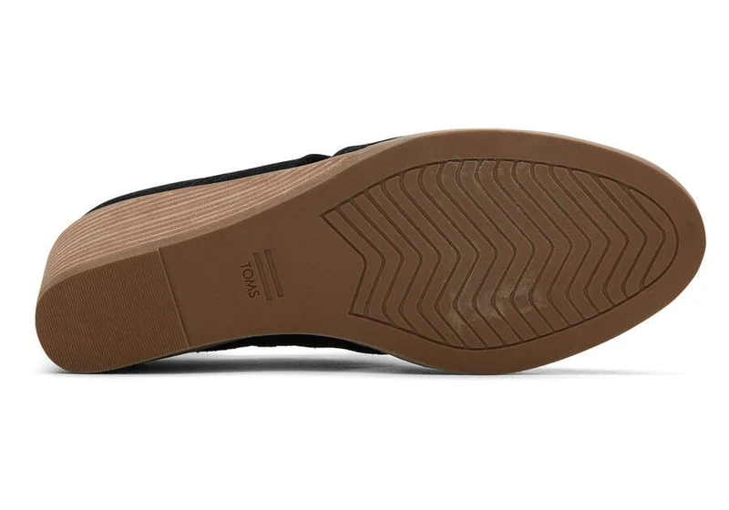 TOMS Kallie Cutout-Wildlederstiefel für Damen – Schwarz