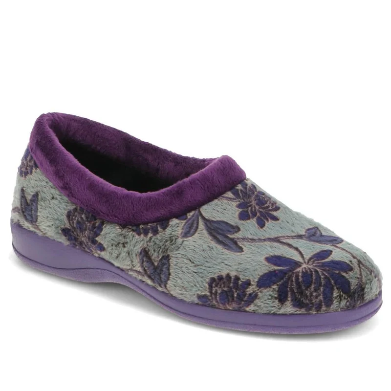 Faux-Fur Full Slippers - ANAT40001 / 325 936 - Purple
