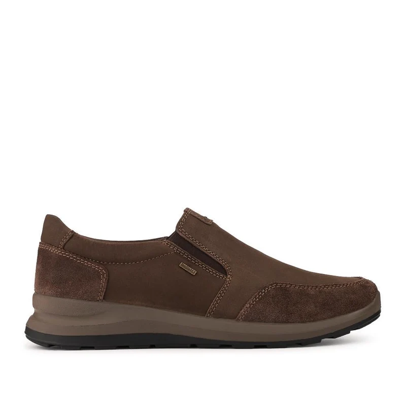 Josef Seibel Leather Water Resistant Slip On Shoes - JOSEF42503 / 328 197 - Dark Brown