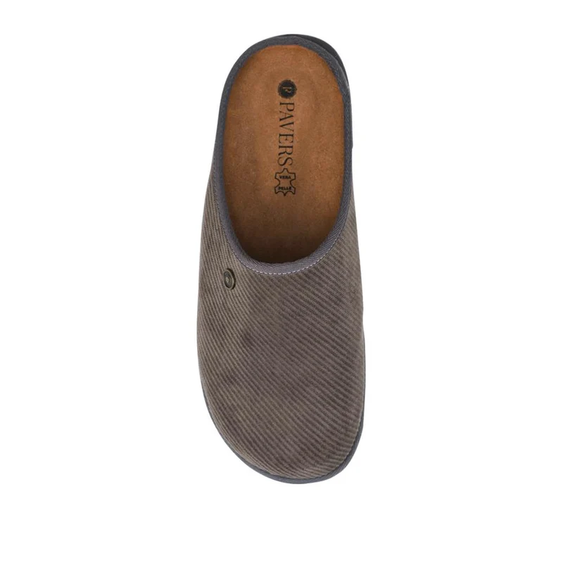 Slip-On Mule Slippers With Grip Sole - INB42002 / 328 239 - Grey