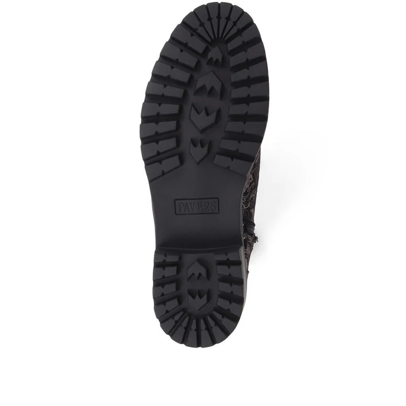 Floral Chelsea Boots - WBINS38037 / 324 119 - Black Floral