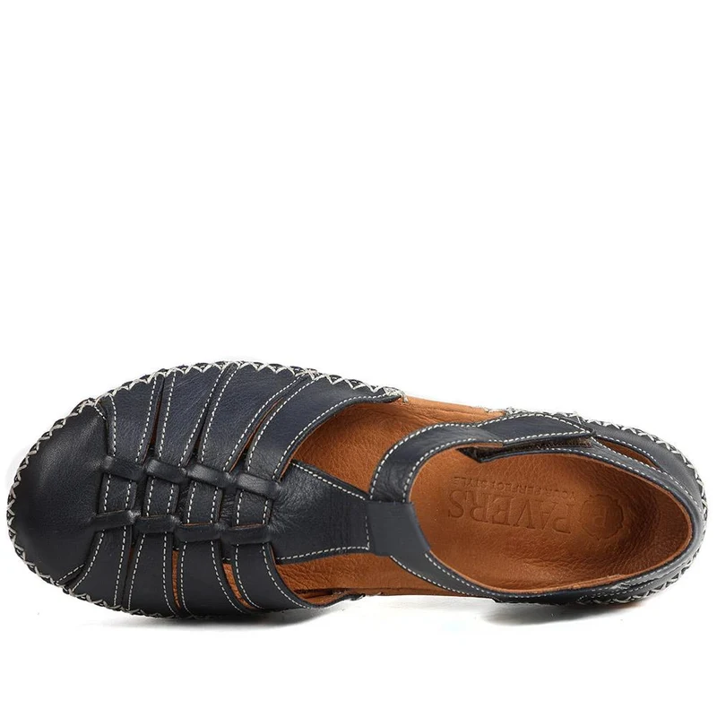 Leather Touch Fasten Mary Janes - METIN41010 / 327 208 - Navy