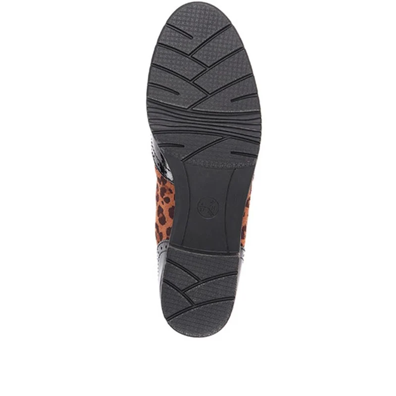 Tassel Loafers - JANSP26017 / 310 349 - Black-Leopard