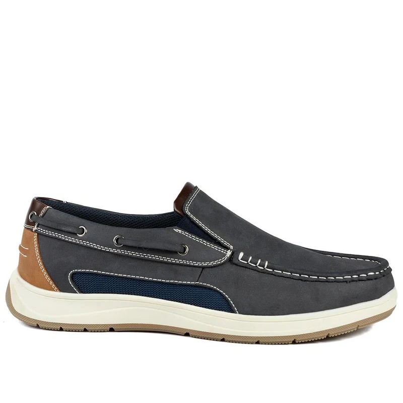 Wide Fit Slip On Casual Shoes - CHANG43001 / 328 833 - Navy