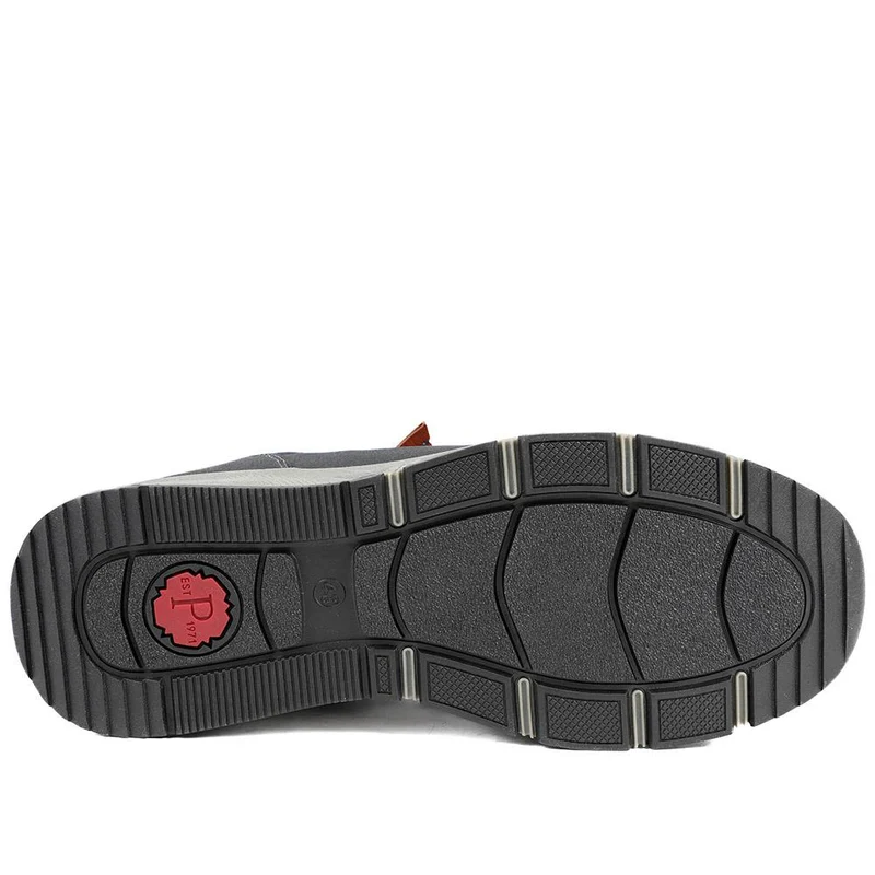 Wide Fit Zip & Lace Fasten Casual Trainers - WBINS42069 / 327 866 - Navy