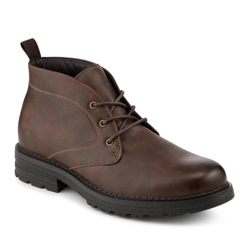Lace Up Casual Block Heel Chukka Boots - XINGH42005 / 328 164
