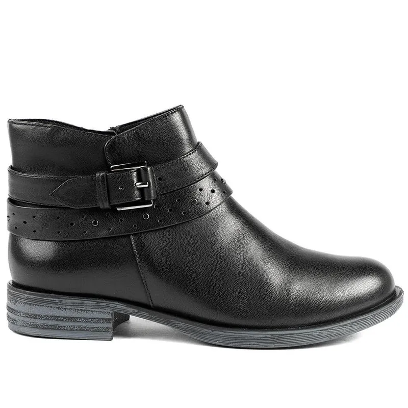 Van Dal Fiesta II Extra Wide Fit Ankle Boots - GUP42505 / 328 843 - Black Leather