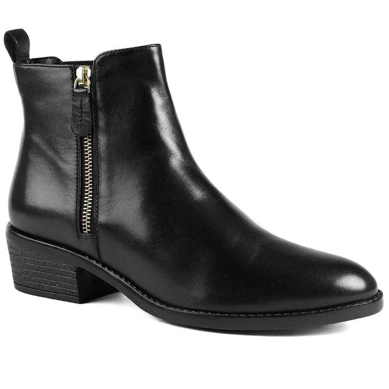 Van Dal Barlow II Extra Wide Leather Ankle Boots - GUP42503 / 328 841