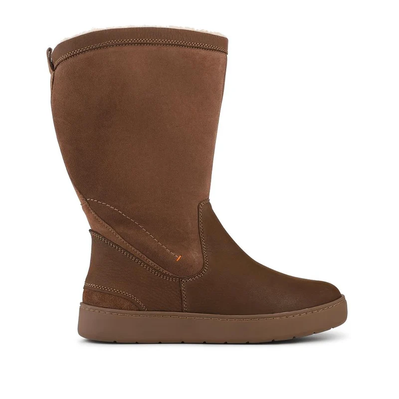 EasyFit Extra Wide Warm Leather Boots - MARGERET / 328 228 - Brown