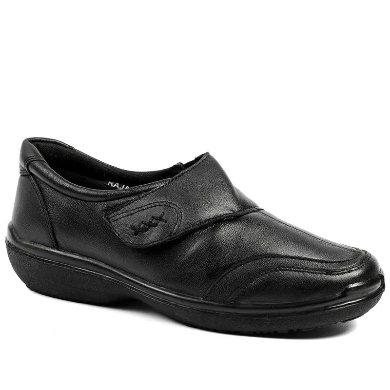 Wide Fit Leather Touch Fasten Monk Shoes - RAJA42000 / 328 598 - Black