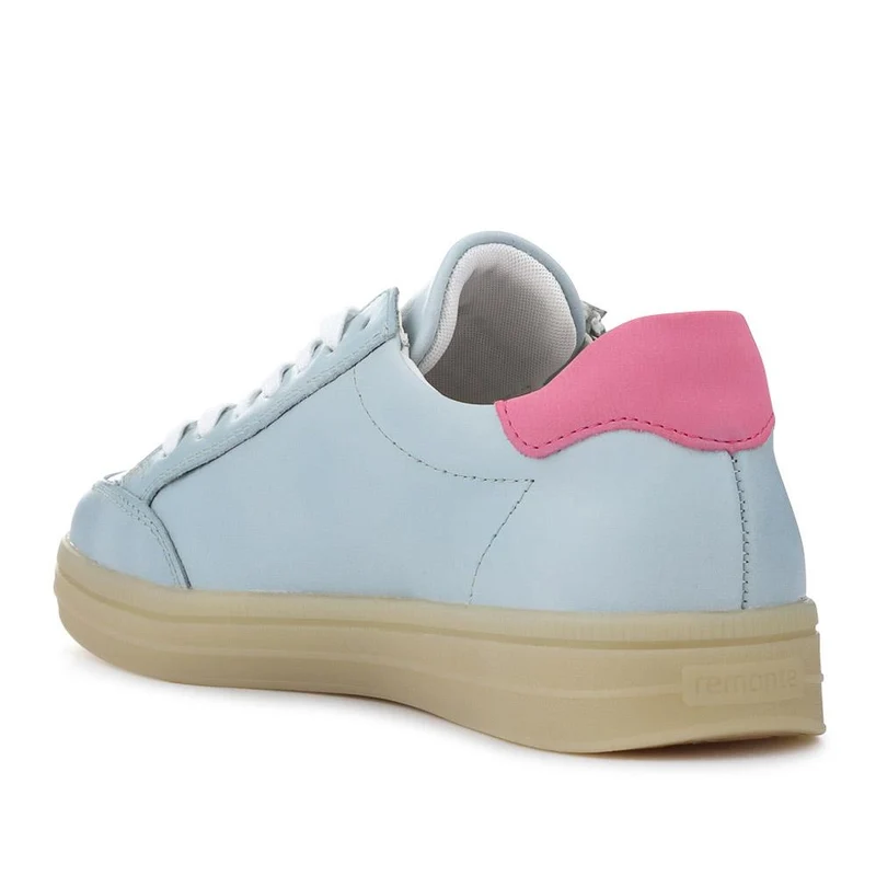 Striped Leather Trainers - DRS41506 / 326 860 - Blue