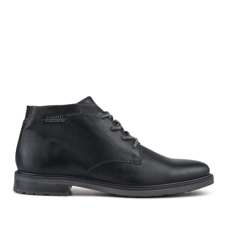 Bugatti Casual Lace-Up Leather Boots - BUG42505 / 327 675 - Black