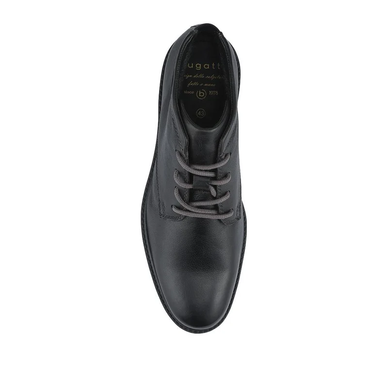 Bugatti Casual Lace-Up Leather Boots - BUG42505 / 327 675 - Black