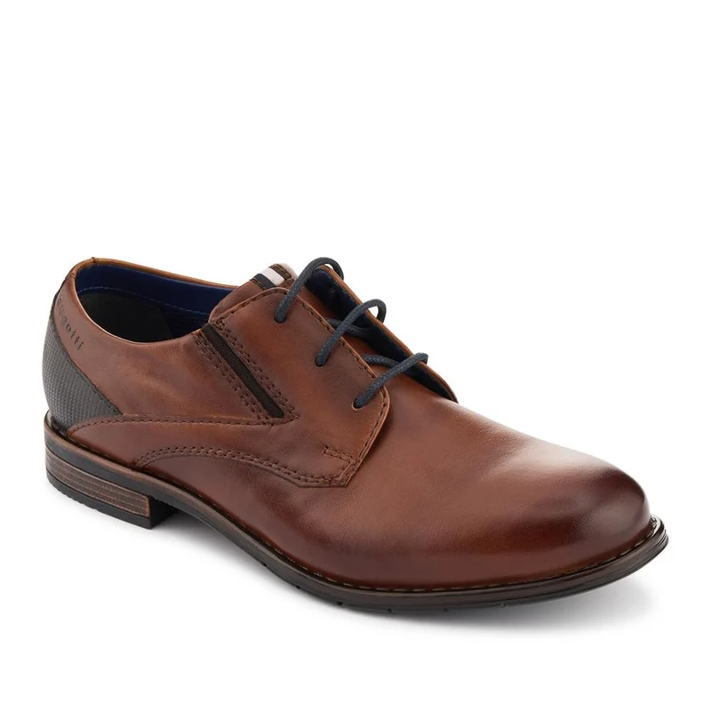 Smart Leather Lace-Up Shoes - BUG42503 / 327 673 - Cognac
