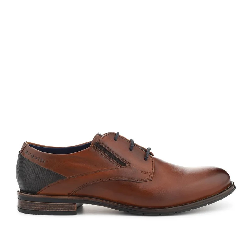 Smart Leather Lace-Up Shoes - BUG42503 / 327 673 - Cognac