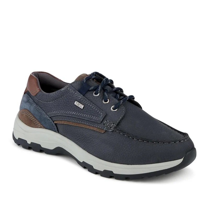 EasyFit Extra Wide Water Resistant Lace Up Shoes - MARTIN / 328 223 - Navy