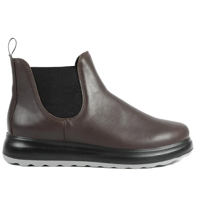 Fly Flot Leather Slip On Ankle Boots - FLY42032 / 327 707 - Dark Brown
