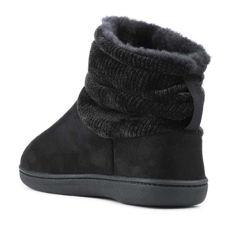 Lightweight Memory Foam Slipper Boots - QING42008 / 327 935 - Black