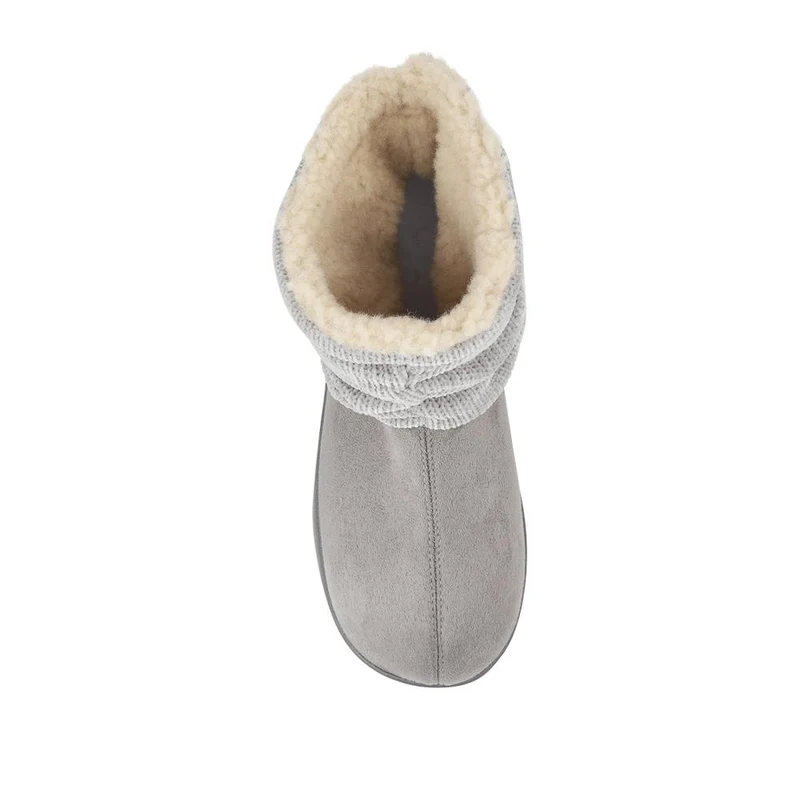 Lightweight Memory Foam Slipper Boots - QING42008 / 327 935 - Grey