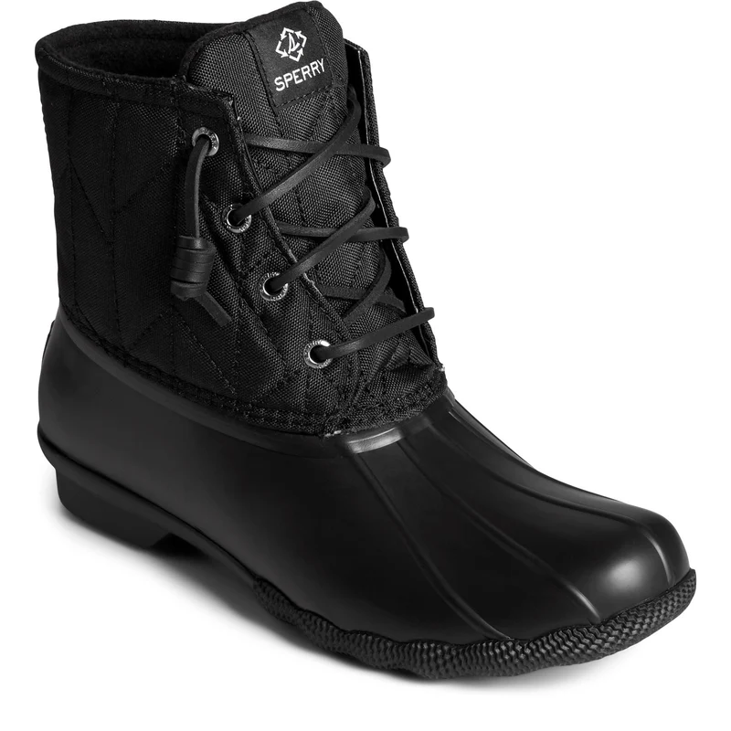 Sperry Damen Saltwater SeaCycled Nylonstiefel - Schwarz