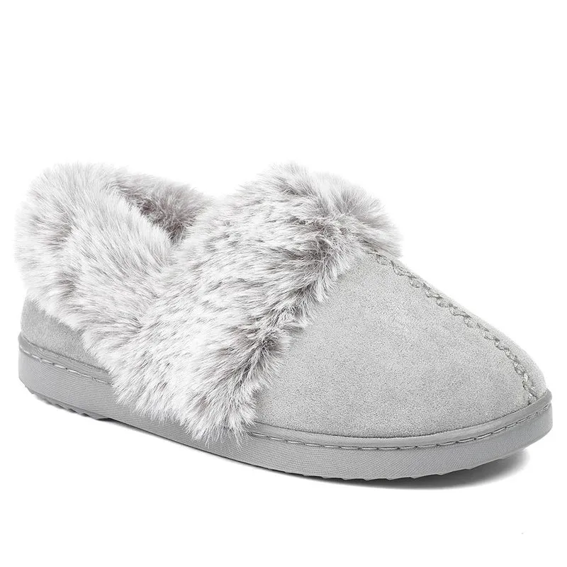 Luxury Velour Cushioned Slippers - GALOP42000 / 328 069 - Grey