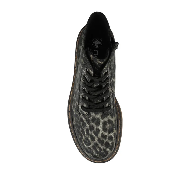 Lace-Up Ankle Boots - RKR32519 / null - Leopard