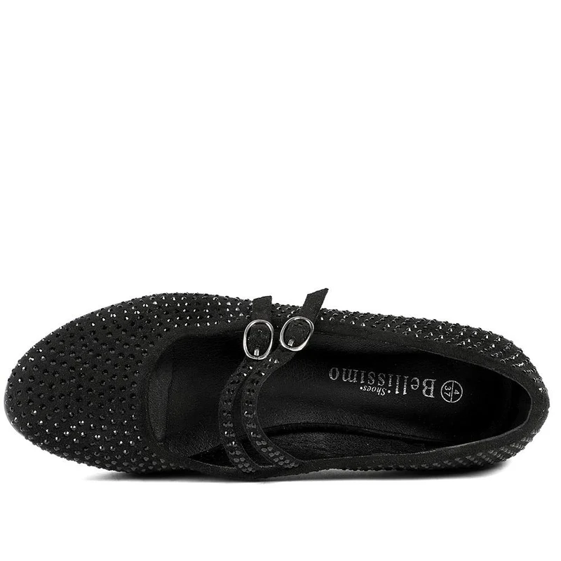 Bellissimo Smart Diamente Mary Janes - BELBRK42004 / 327 977 - Black
