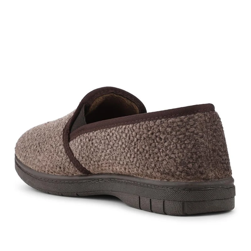 Soft Cushioning Full Slippers With Grip Sole - BONAD42003 / 328 238 - Brown