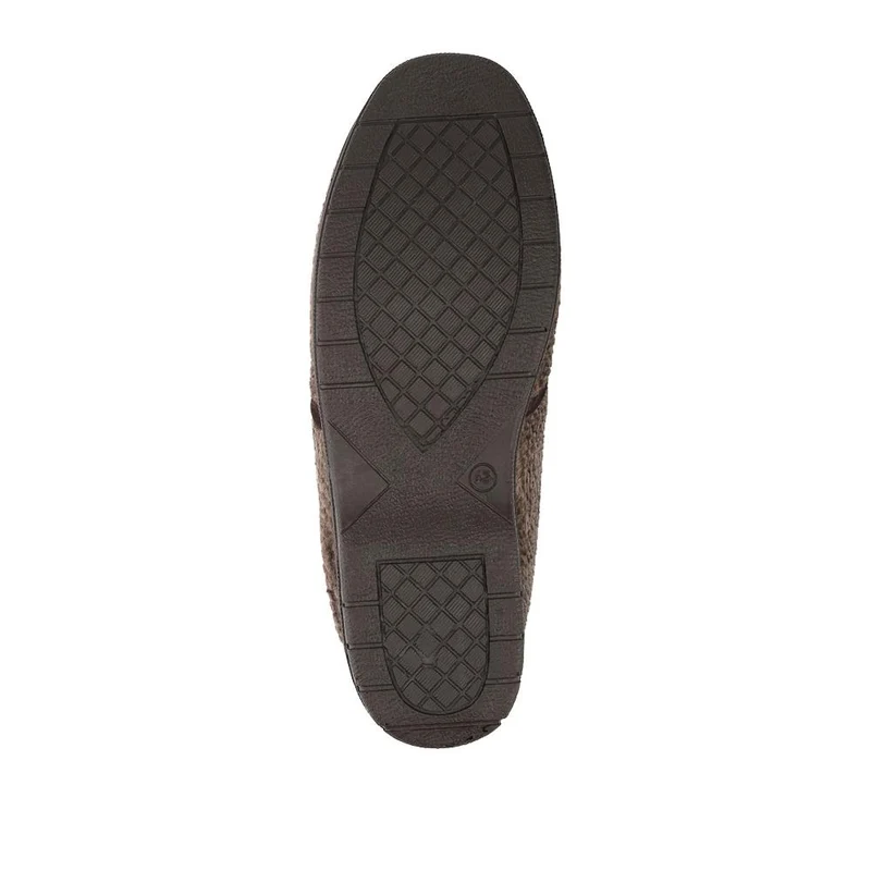 Soft Cushioning Full Slippers With Grip Sole - BONAD42003 / 328 238 - Brown