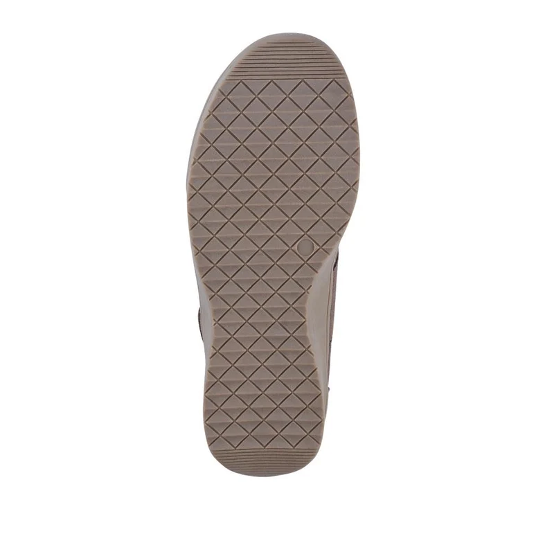 Wide Fit Leather Mary Janes - BRK42012 / 328 095 - Taupe Multi