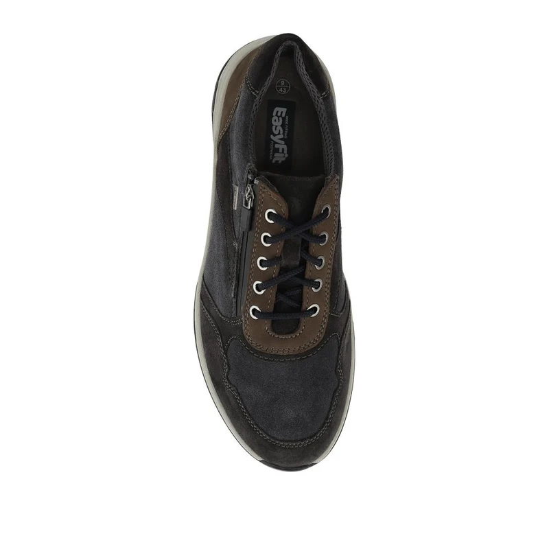 EasyFit Extra Wide Water Resistant Zipped Trainers - LEWISS / 328 213 - Navy