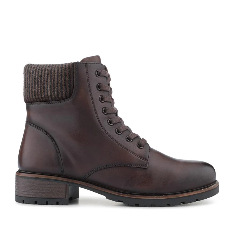 Breathable Leather Boots - RNB42012 / 328 294 - Brown