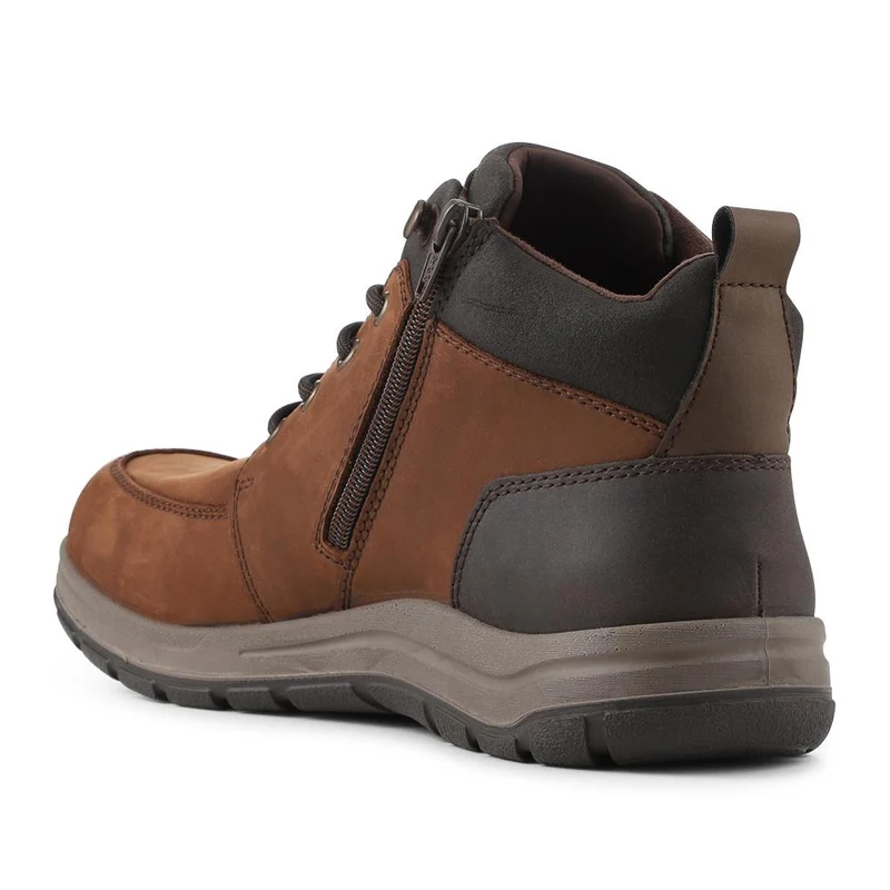 Rieker Extra Wide Leather Lace Up Boots - RKR42536 / 328 101 - Brown