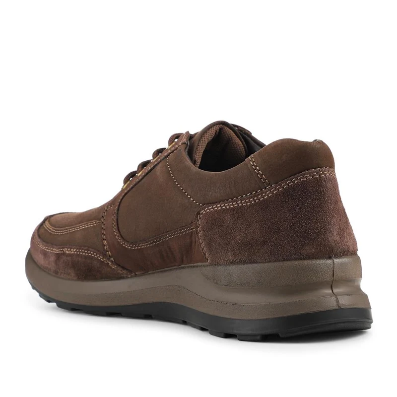 Josef Seibel Chunky Leather Water-Resistant Shoes - JOSEF42504 / 328 198 - Dark Brown