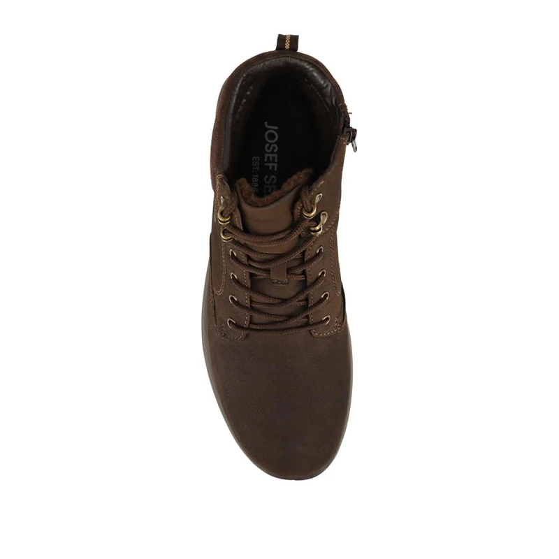 Josef Seibel Leather Water-Resistant Boots - JOSEF42505 / 328 199 - Dark Brown