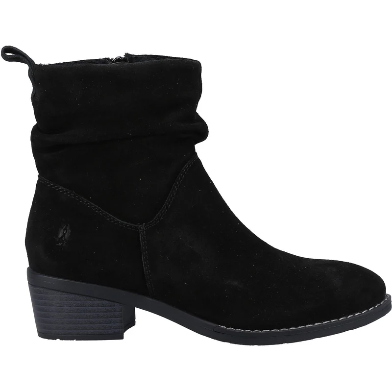 Hush Puppies Damen Iris Wildlederstiefel - Schwarz