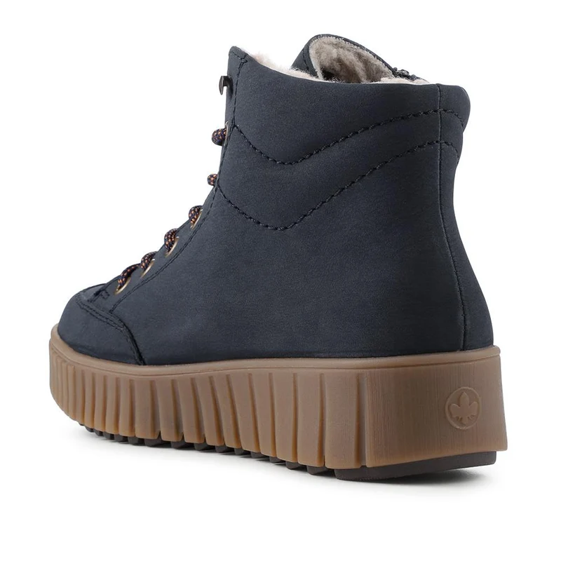 Rieker Chunky Zip Up Hi Tops - RKR42554 / 328 207 - Navy