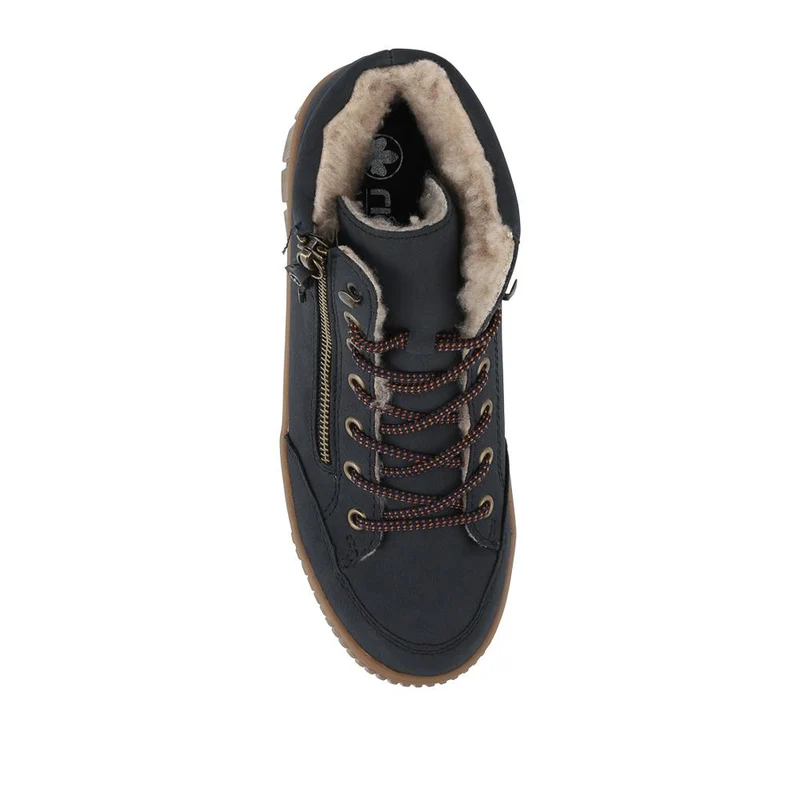 Rieker Chunky Zip Up Hi Tops - RKR42554 / 328 207 - Navy