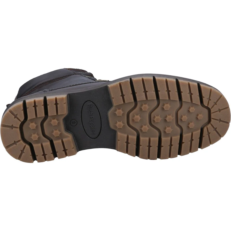 Hush Puppies Herren-Patrick-Lederstiefeletten – Braun