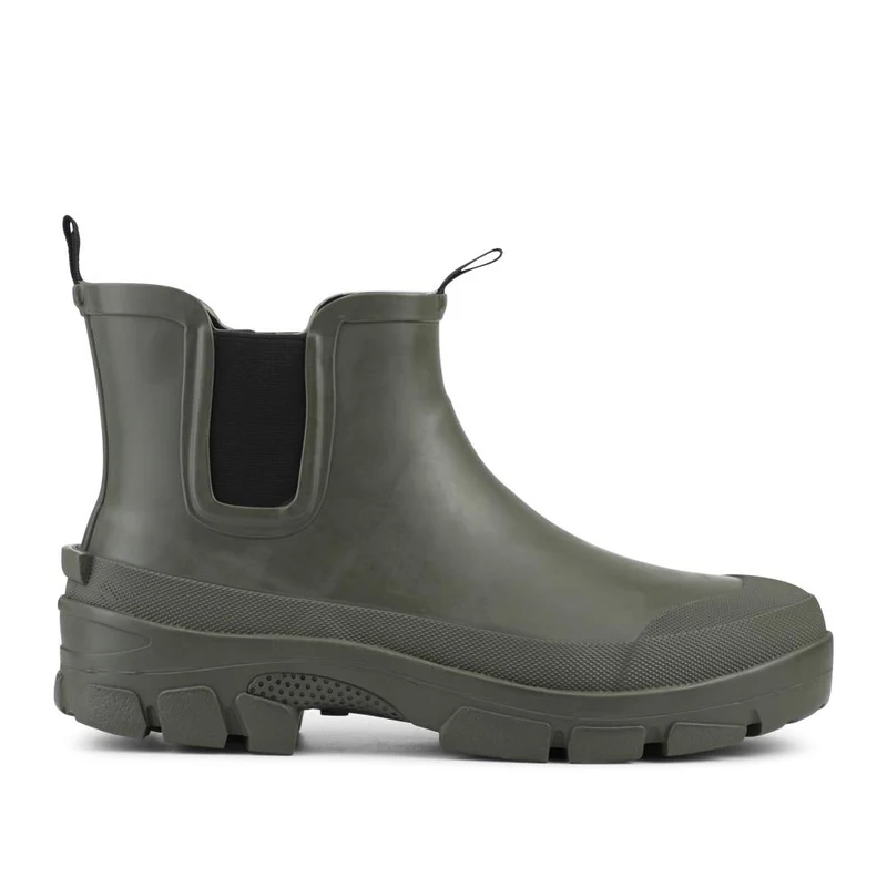 Rubber Slip On Ankle Boots - RAI42002 / 328 518 - Olive
