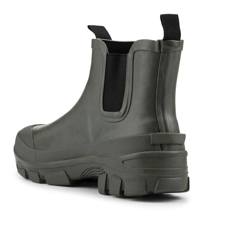 Rubber Slip On Ankle Boots - RAI42002 / 328 518 - Olive