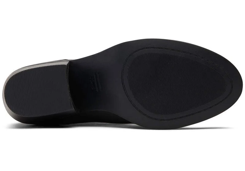 TOMS Damen Everly Lederstiefelette - Schwarz