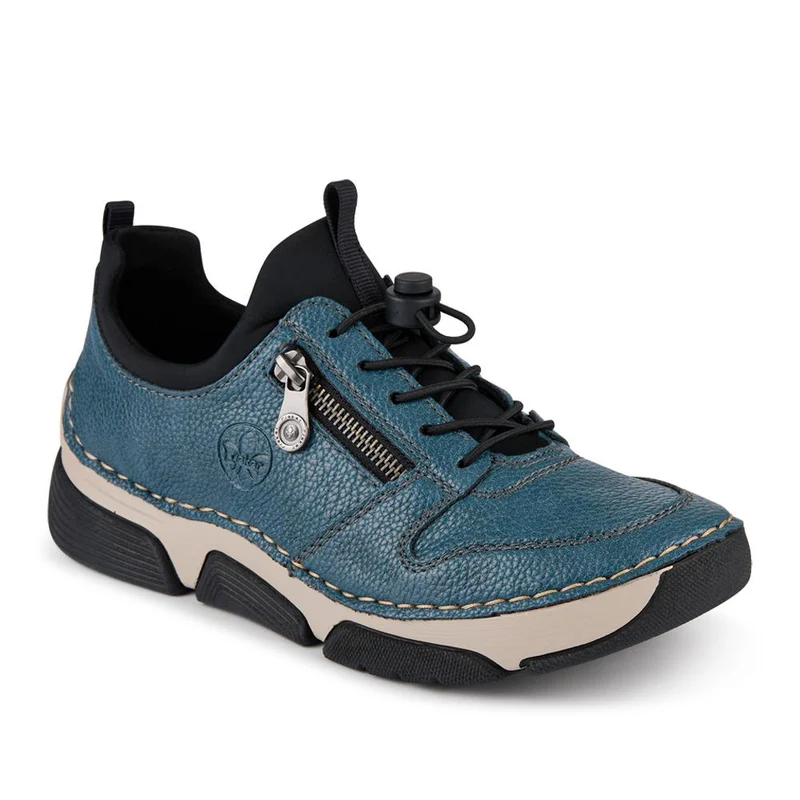 Rieker Lace-Up Trainers - RKR42506 / 327 792 - Blue