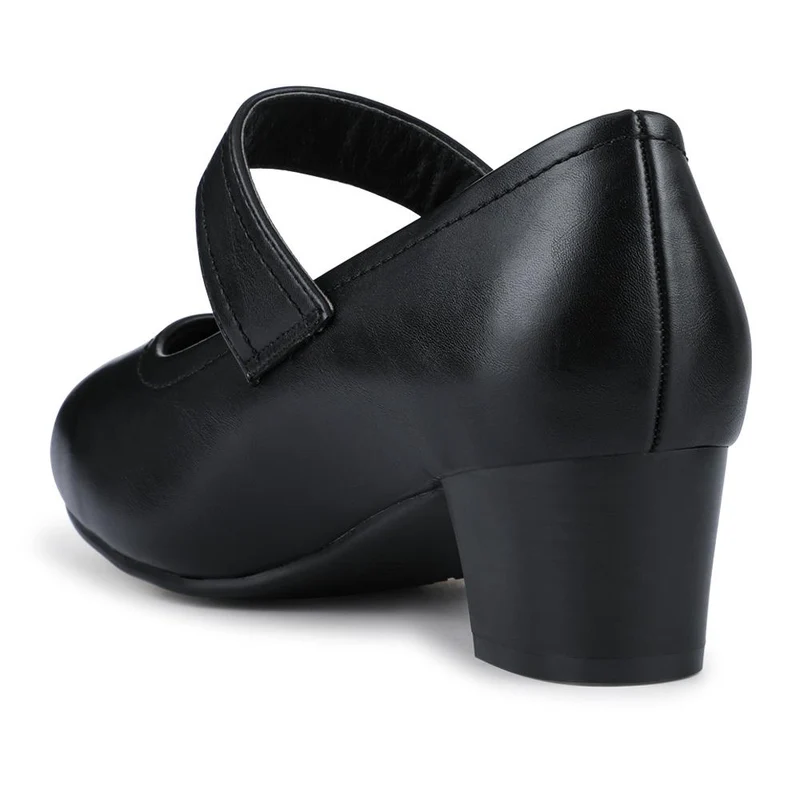 Wide Fit Touch-Fasten Heeled Mary Janes - WK42001 / 327 952 - Black