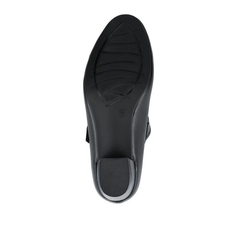 Wide Fit Touch-Fasten Heeled Mary Janes - WK42001 / 327 952 - Black