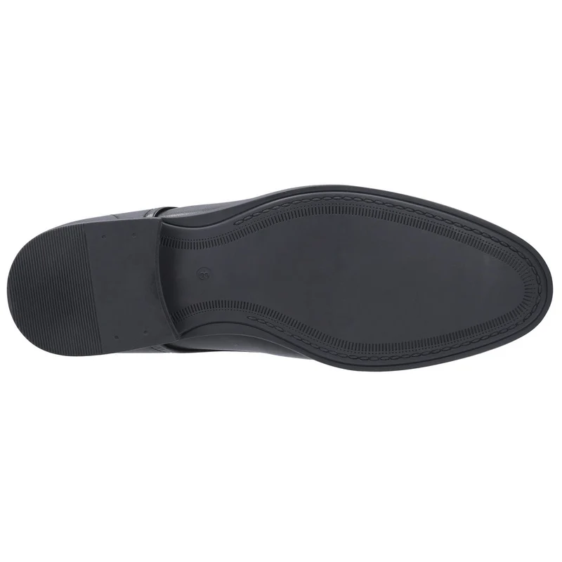 Hush Puppies Herren-Oscar-Lederschuh – Schwarz