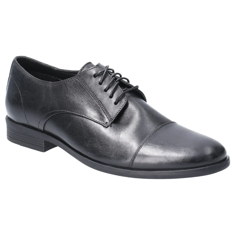 Hush Puppies Herren Ollie Lederschuhe – Schwarz