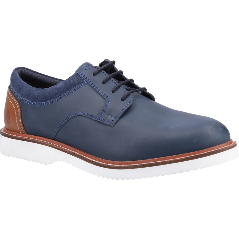 Hush Puppies Herren-Wheeler-Lederschuhe – Marineblau
