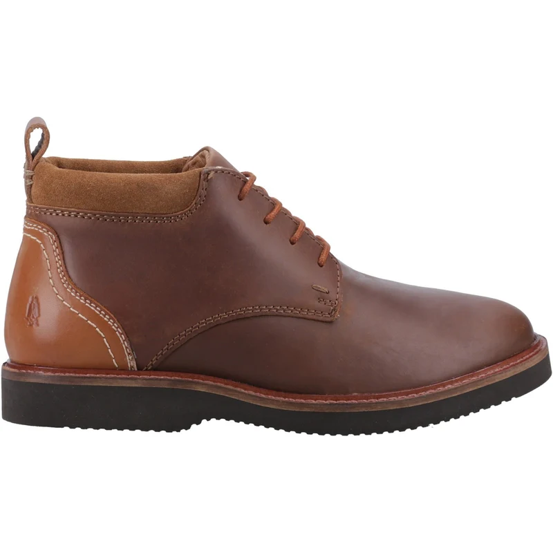Hush Puppies Herren Wesley Chukka-Stiefel aus Leder – Braun